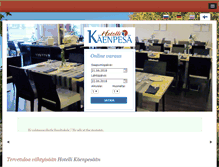 Tablet Screenshot of hotellikaenpesa.fi